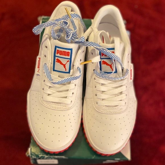 puma cali red and blue